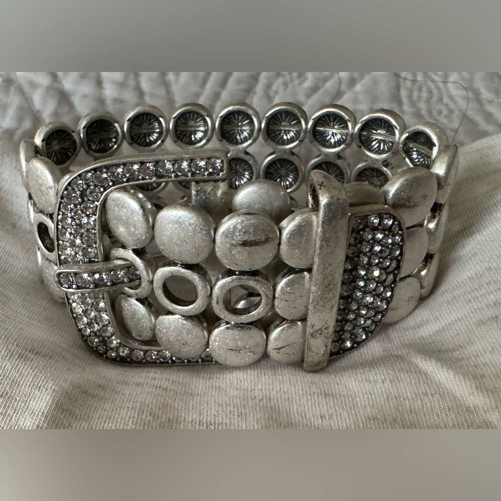 Premier Jewelry Silver Stretch Buckle Bracelet